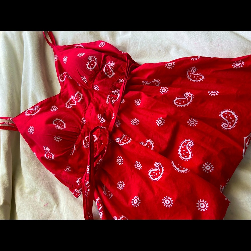 Red Bandanna Dress❤️